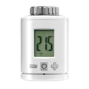 Gigaset Thermostat ONE X - Smarter Heizkörperthermostat spart Heizkosten - für ein angenehmes Raumklima - regelt die Heizungstemperatur - Gigaset Smart-Home Erweiterung, Base erforderlich, weiß