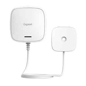 Gigaset Water ONE X - Wassermelder - warnt bei Wasseraustritt und Schimmelgefahr - informiert über Temperatur & Feuchtigkeit - Gigaset Smart-Home Erweiterung - Base erforderlich, weiß