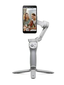 DJI OM 4 SE - Smartphone-Gimbal mit 3-Achsen Stabilisierung, Stativ, Magnetdesign, handlich und faltbar, ActiveTrack 3.0, Story-Modus, Vlog-Stabilisator, YouTube & TikTok, für Android und iPhone
