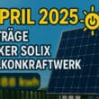 Die Erträge meines Anker Solix Balkonkraftwerks im April 2025