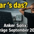 Anker Solix Balkonkraftwerk - Erträge im September 2025