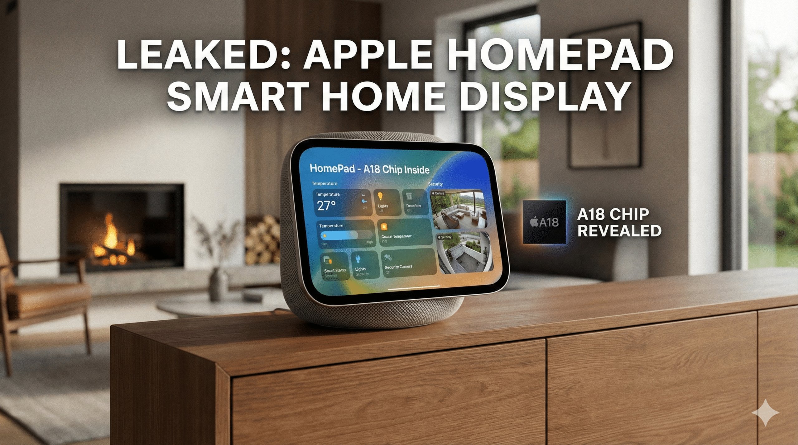 Apple HomePad: Smart Home Display mit A18 Chip geleakt