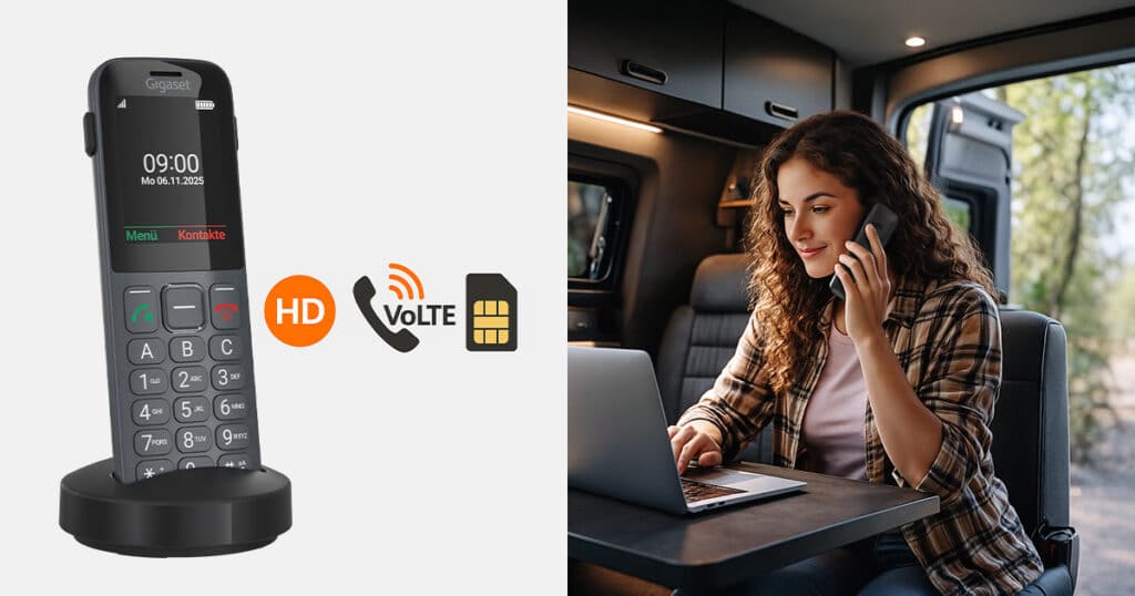 Gigaset COMFORT 600 SIM: LTE-Telefon ohne Festnetz ab 70 Euro