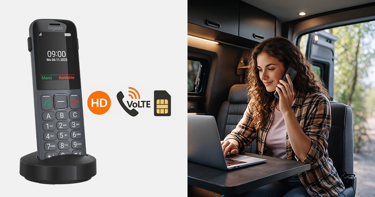 Gigaset COMFORT 600 SIM: LTE-Telefon ohne Festnetz ab 70 Euro