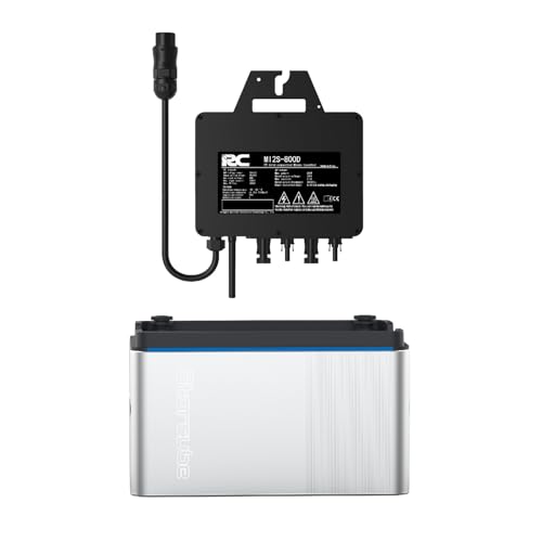 Balkonkraftwerk Set mit Speicher und Wechsler