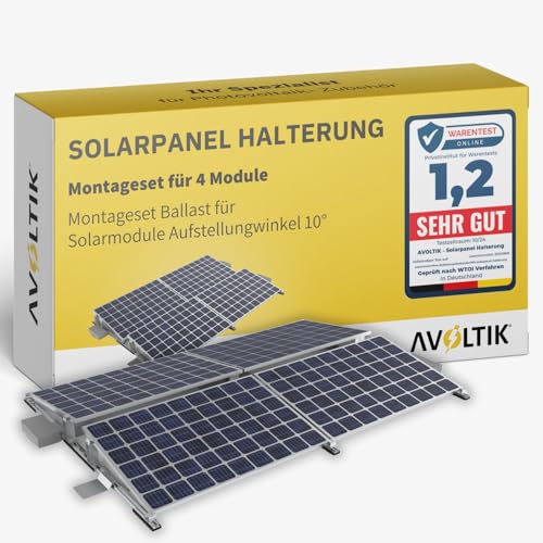 Flachdachhalterung für Solarmodule