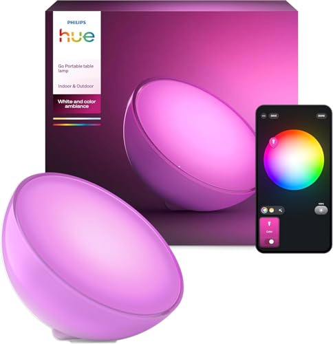 Philips Hue Go Tischleuchte, tragbar und flexibel