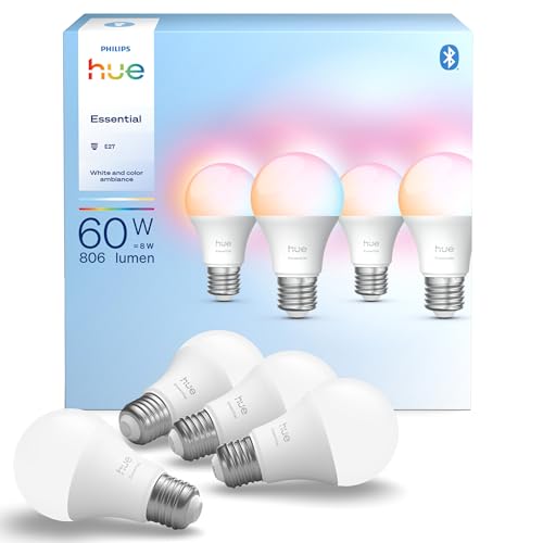 Philips Hue Smart LED Lampe, 4er Pack