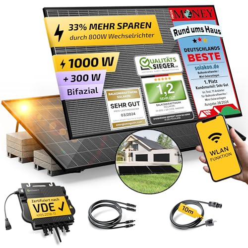 Solakon® 1000W Balkonkraftwerk Komplettset