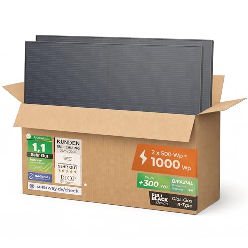 Solarway 500W Bifaziales Solarpanel