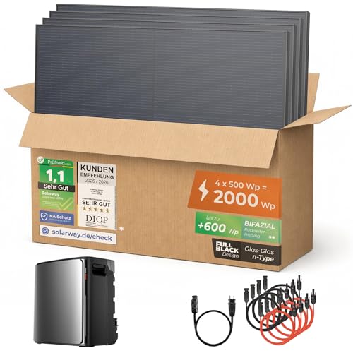 Solarway Balkonkraftwerk 2000Wp Kompaktset