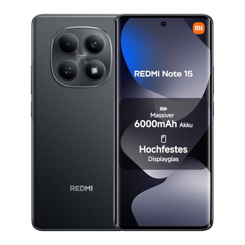 XIAOMI Redmi Note 15 Smartphone, Schwarz