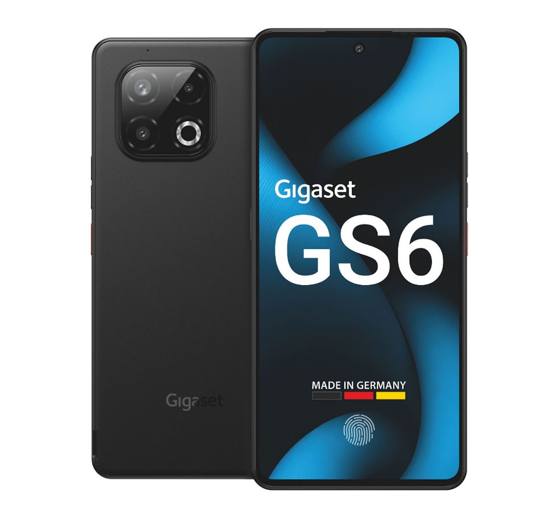 Gigaset GS6 5G Smartphone 8GB/128GB 6,67 OLED 120Hz 64MP Triple-Kamera Android 15 Schwarz