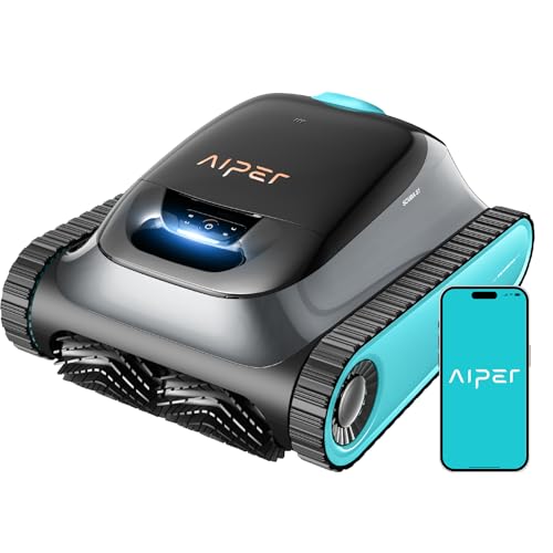 AIPER (2026 Upgrade) Scuba S1 Poolroboter Boden und Wand, Wasserlinienreinigung, Doppelfiltration, 240 Min Laufzeit, Intelligente Navigation, App-Steuerung & OTA-Updates für Einbau- und Aufstellpools