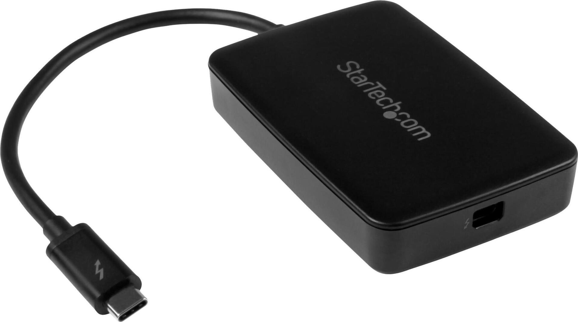StarTech .com Thunderbolt 3 auf Thunderbolt Adapter - Thunderbolt-Adapter - Mini DisplayPort bis USB-C - 28 cm Mit diesem Adapter sind Sie in der Lage, neuere auf Windows basierende Thunderbolt 3-Computer an ältere Thunderbolt-Geräte anzuschließen. Dazu zählen z. B. externe Festplatten, Thunderbolt-Bildschirme sowie ältere Thunderbolt-fähige Mac-Computer. Zu den n (TBT3TBTADAP)